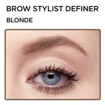 L'Oreal Paris Makeup Brow Stylist Definer Waterproof Eyebrow Pencil, Ultra-Fine Mechanical Pencil, Draws Tiny Brow Hairs and Fills in Sparse Areas and Gaps, Blonde, 0.003 Ounce (Pack of 1)