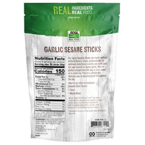 NOW Foods, Garlic Sesame Sticks, Product of the USA, Certified Non-GMO, 9-Ounce (Packaging May Vary)