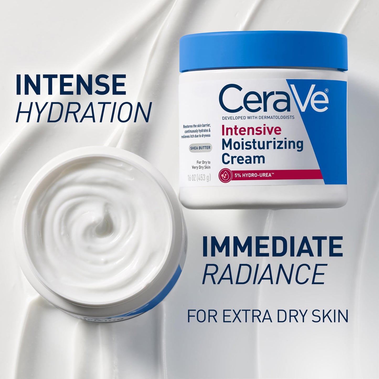 CeraVe Intensive Moisturizing Cream with Shea Butter for Dry Skin, 8oz