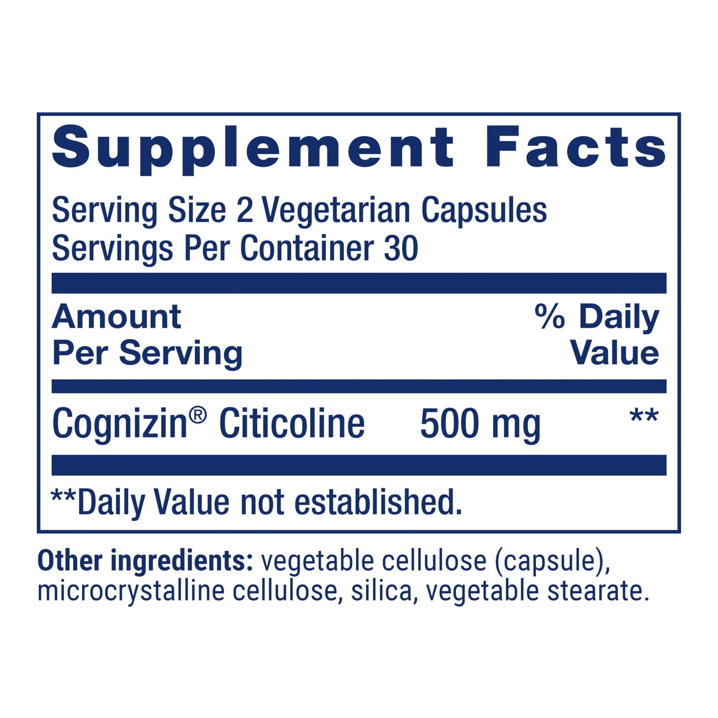 Life Extension Citicoline (CDP-Choline), 60 Capsules