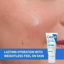 CeraVe Ultra-Light Moisturizing Gel, Niacinamide Face Moisturizer, 1.75oz
