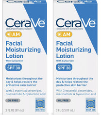 CeraVe Facial Moisturizing Lotion AM SPF 30 | 3 Ounce | Daily Face Moisturizer with SPF | Fragrance Free