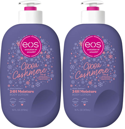 eos Shea Better Holiday Body Lotion, Cocoa Cashmere, Limited Edition Skin Care, 24-Hour Moisture, Body Lotion for Women, Vegan, 16 fl oz