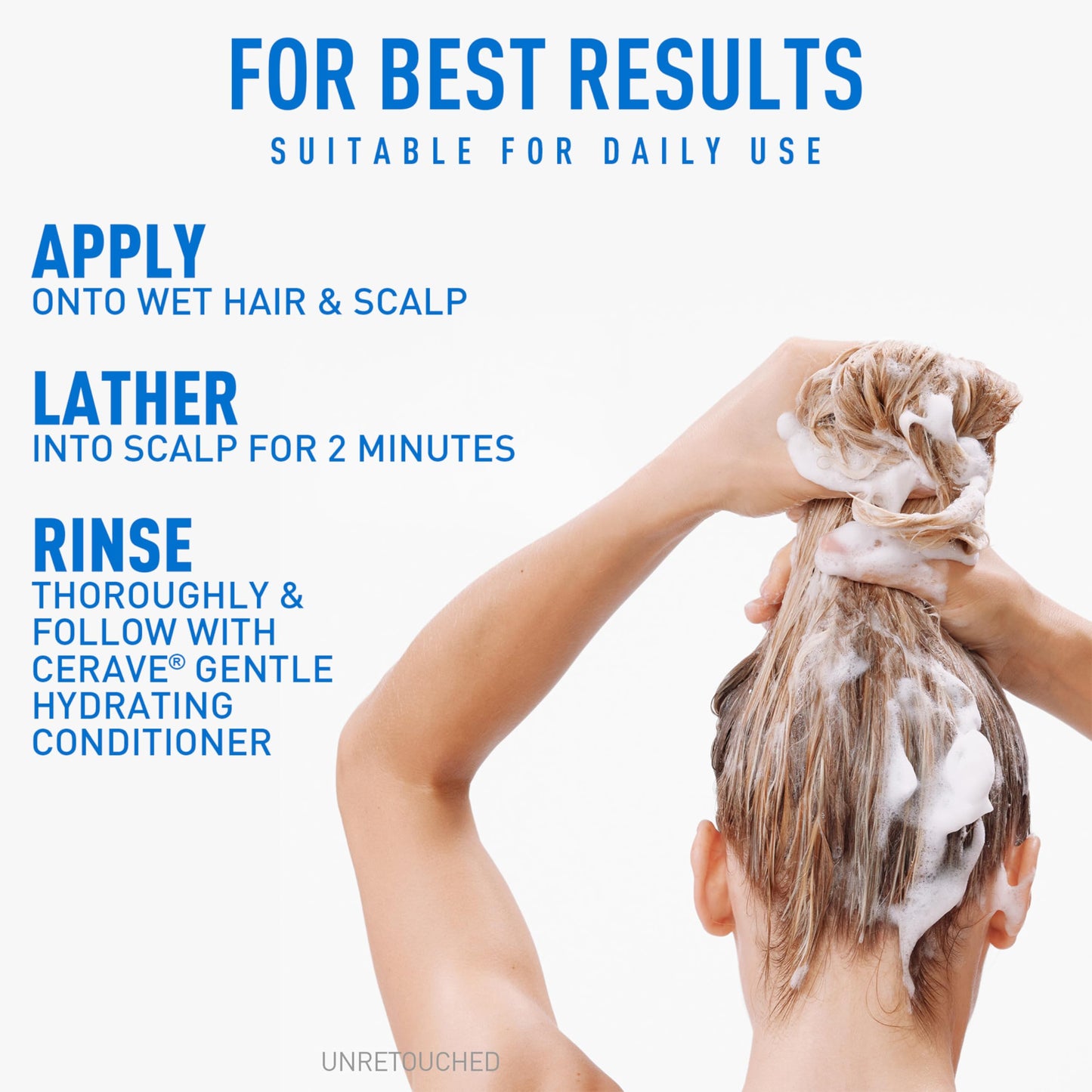 CeraVe Gentle Hydrating Shampoo with Hyaluronic Acid for Hair & Scalp, 12oz