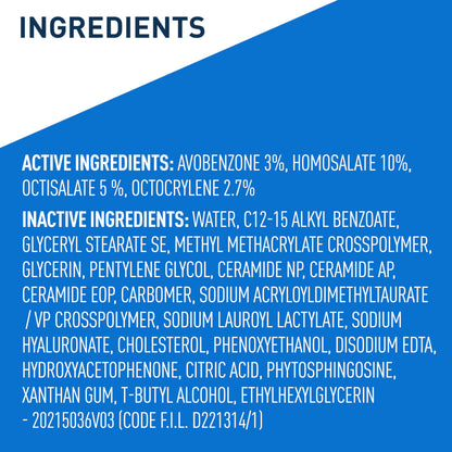 CeraVe Ultra-Light Moisturizing Lotion SPF 30, Sunscreen for Face, 1.7oz