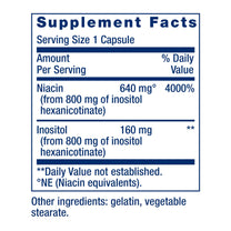 Life Extension No Flush Niacin, B3 for Heart Health, Cholesterol & Energy Support, Non-GMO, Gluten-Free, 100 Capsules