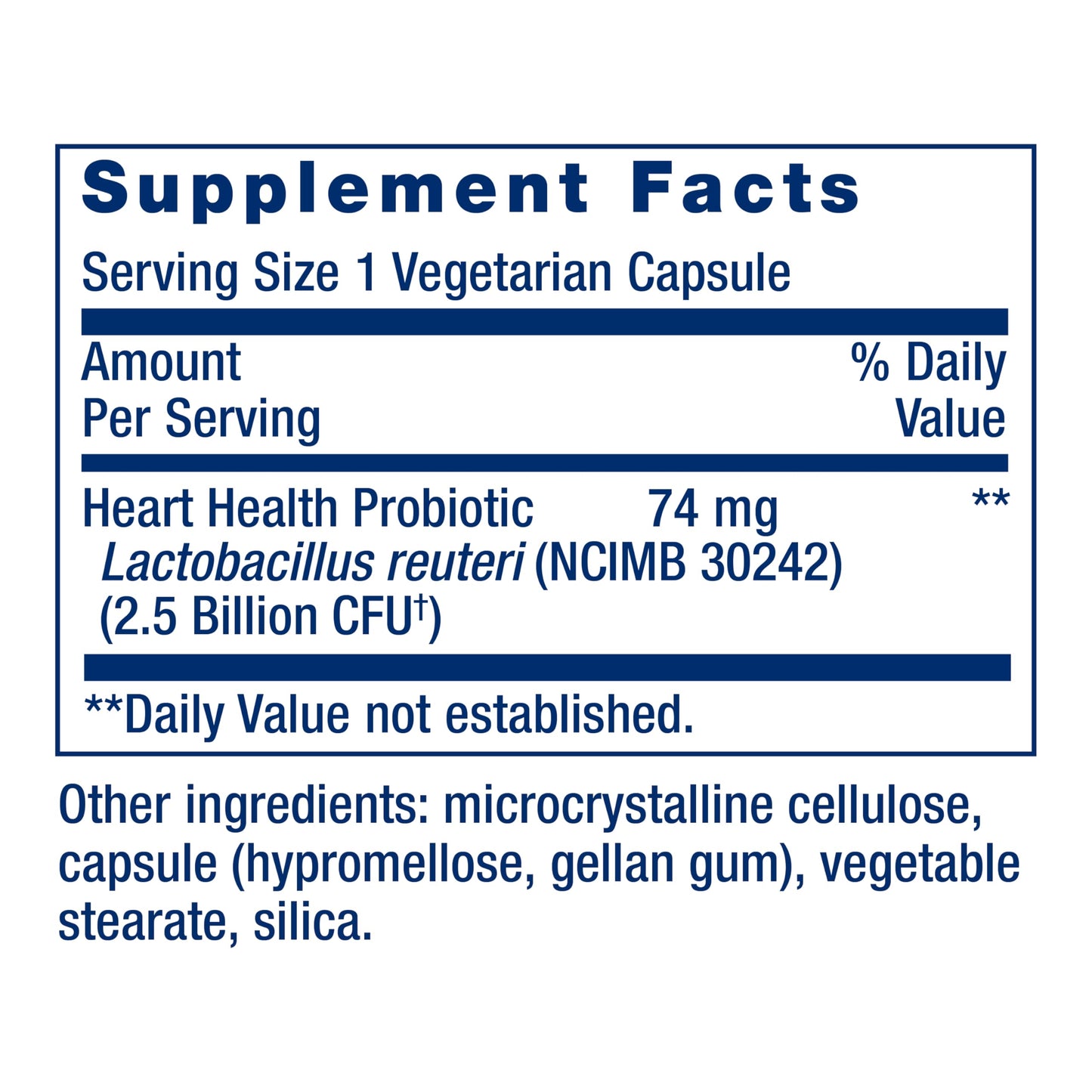 Life Extension FLORASSIST Probiotic Heart Health, 60 Capsules