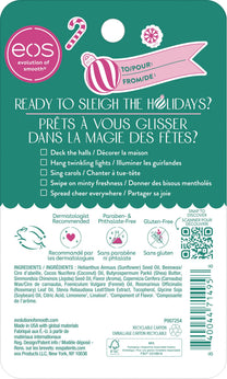eos Holiday 24H Moisture Super Balm, Candy Cane Swirl, Limited Edition, Stocking Stuffers, Holiday Lip Mask, 0.35 fl oz
