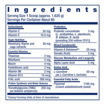 Life Extension Dog Mix, Dog Vitamins and Supplements, probiotics, L-carnitine, B12, folic Acid, Vitamin C, Vitamin E, Rosemary, Nutrient Absorption, Gluten-Free, Non-GMO, 60 Servings