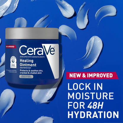 CeraVe Healing Ointment, Hyaluronic Acid Skin Protectant for Dry Skin, 12oz