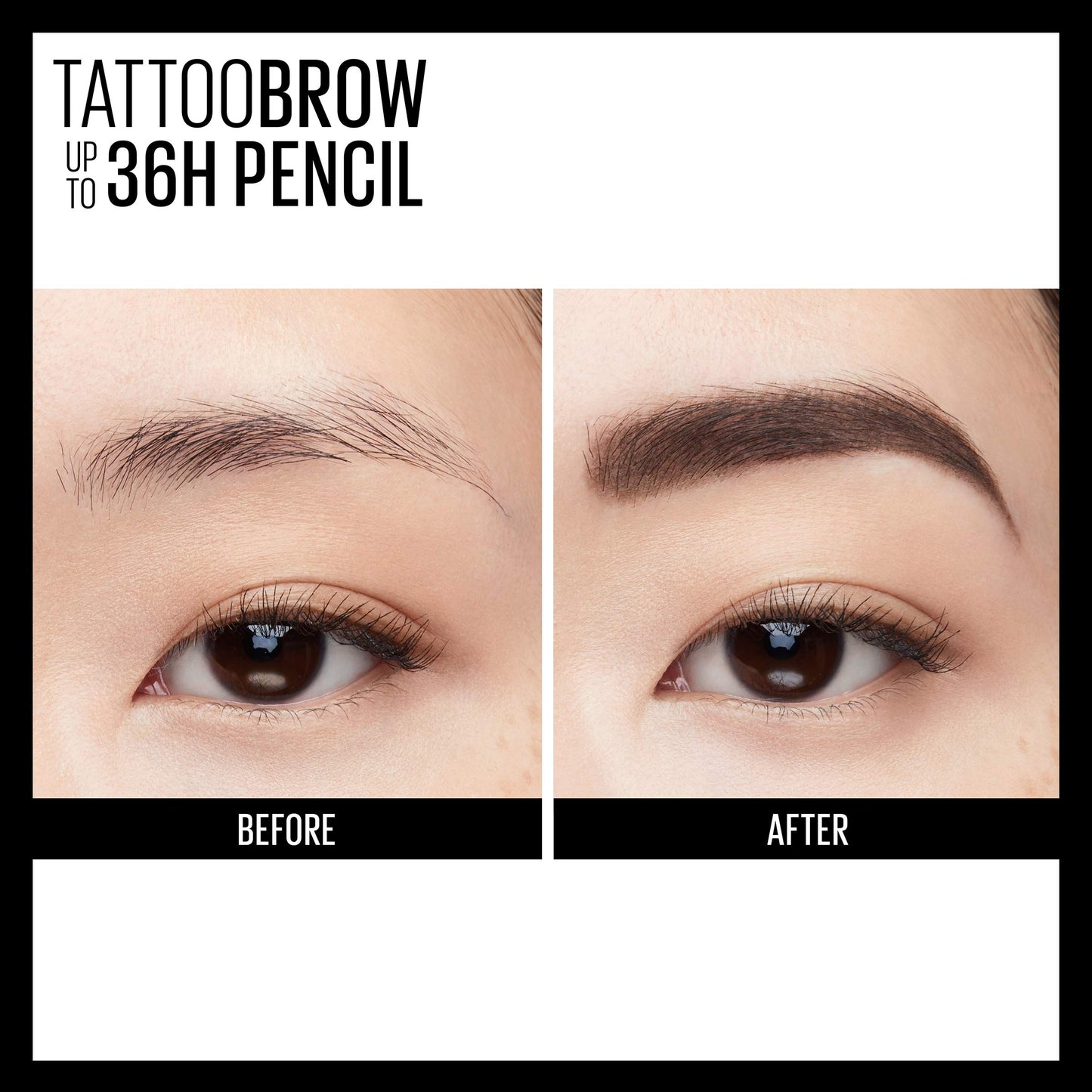 Maybelline TattooStudio Waterproof Eyebrow Pencil, Sharpenable, Longwear, Long Lasting, Pigmented Eyebrow Pencil for Defined Brows, Soft Brown, 1 Count
