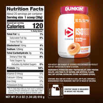 Dymatize ISO100 Protein Powder, 100% Whey Isolate, Dunkin' Glazed Donut