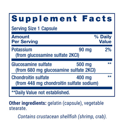 Life Extension Glucosamine/Chondroitin Capsules, 90 Capsules