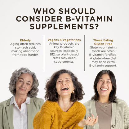 Solgar B-Complex "100", 250 Vegetable Capsules - Nervous System Support - Supports Energy Metabolism - Non-GMO, Vegan, Gluten Free, Dairy Free, Kosher - 250 Servings