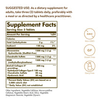 Solgar Glucosamine Hyaluronic Acid Chondroitin MSM, 60 Tablets