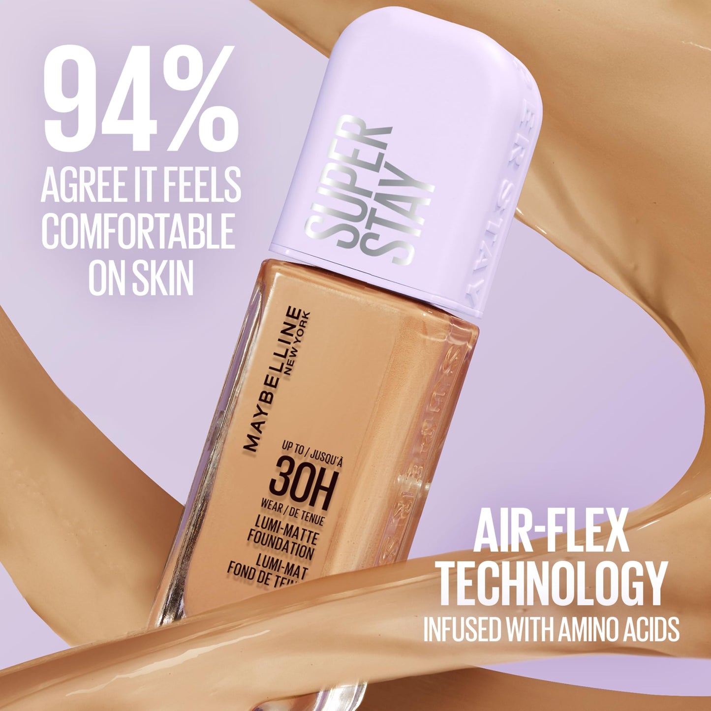 Maybelline Super Stay Lumi-Matte Foundation, Lightweight and Buildable Full Coverage Foundation Makeup For Up To 30HR Wear, 312, 1 Count
