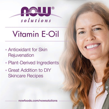 NOW Foods Solutions, E-Oil 23,000 IU, Natural Skin Rejuvenation, Skin Moisturizer, 1-Ounce