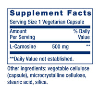 Life Extension Carnosine, 60 Capsules
