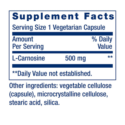 Life Extension Carnosine, 60 Capsules