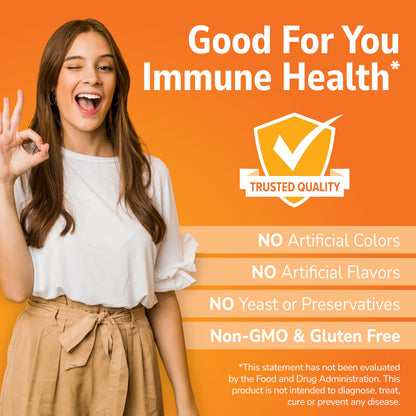 21st Century Vitamin C 500mg Chewable, Orange, Immune Support, 110ct