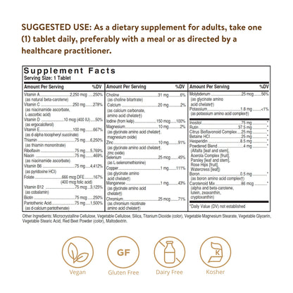 Solgar Iron-Free Formula VM-75, 90 Tablets - Vitamins A, B6, B12, C, D, E