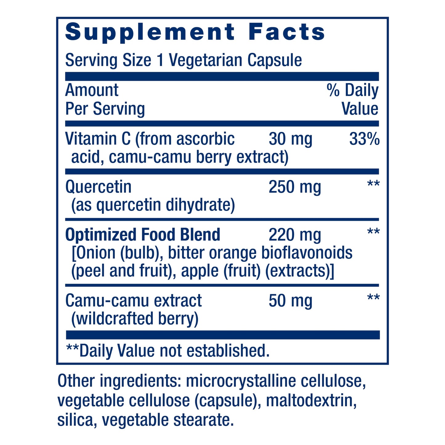 Life Extension Optimized Quercetin 250 mg Supports Immune Health, Heart Health, Non-GMO, Gluten Free - 60 Vegetarian Capsules