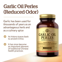 Solgar Garlic Oil Perles, 250 Softgels - Natural Cardiovascular Support