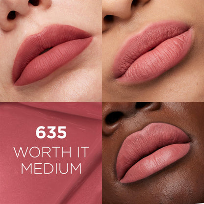 L'Oreal Paris Infallible Matte Resistance Liquid Lipstick, up to 16 Hour Wear, Worth It Medium 635, 0.16 Fl Oz
