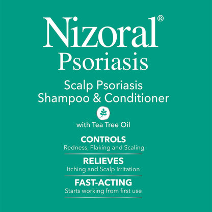 Nizoral Psoriasis Shampoo & Conditioner, 11 Oz, Gentle Scalp Treatment