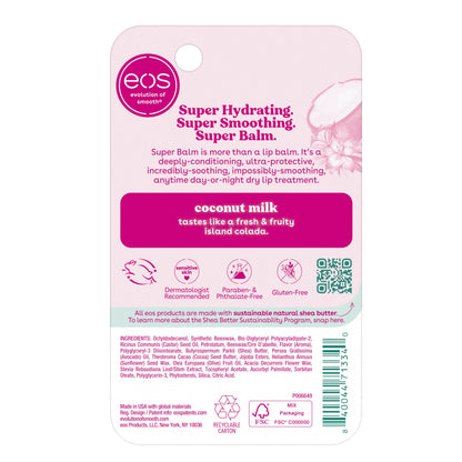 eos 24H Moisture Super Balm - Coconut Milk & Apple, 0.35 fl oz, 2-pack