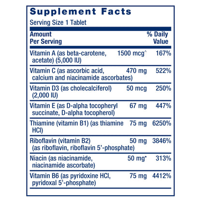 Life Extension One-Per-Day Multivitamin – Packed with Over 25 Vitamins, Minerals & Plant Extracts, Quercetin, 5-MTHF Folate & More – 1-Daily, Non-GMO, Gluten-Free – 60 Tablets