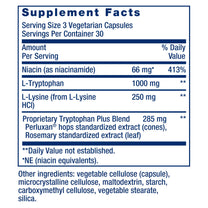 Life Extension Optimized Tryptophan Plus 1000mg - L-Tryptophan Supplement with Niacin and L-Lysine for Healthy Sleep & Stress Response – Gluten-Free, Non-GMO, Vegetarian - 90 Capsules