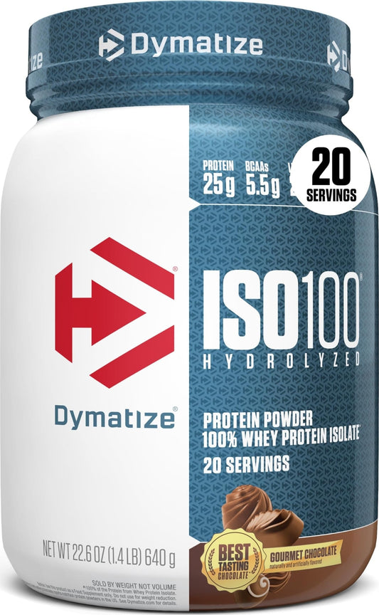 Dymatize ISO100 Protein Powder, 100% Whey Isolate, Gourmet Chocolate