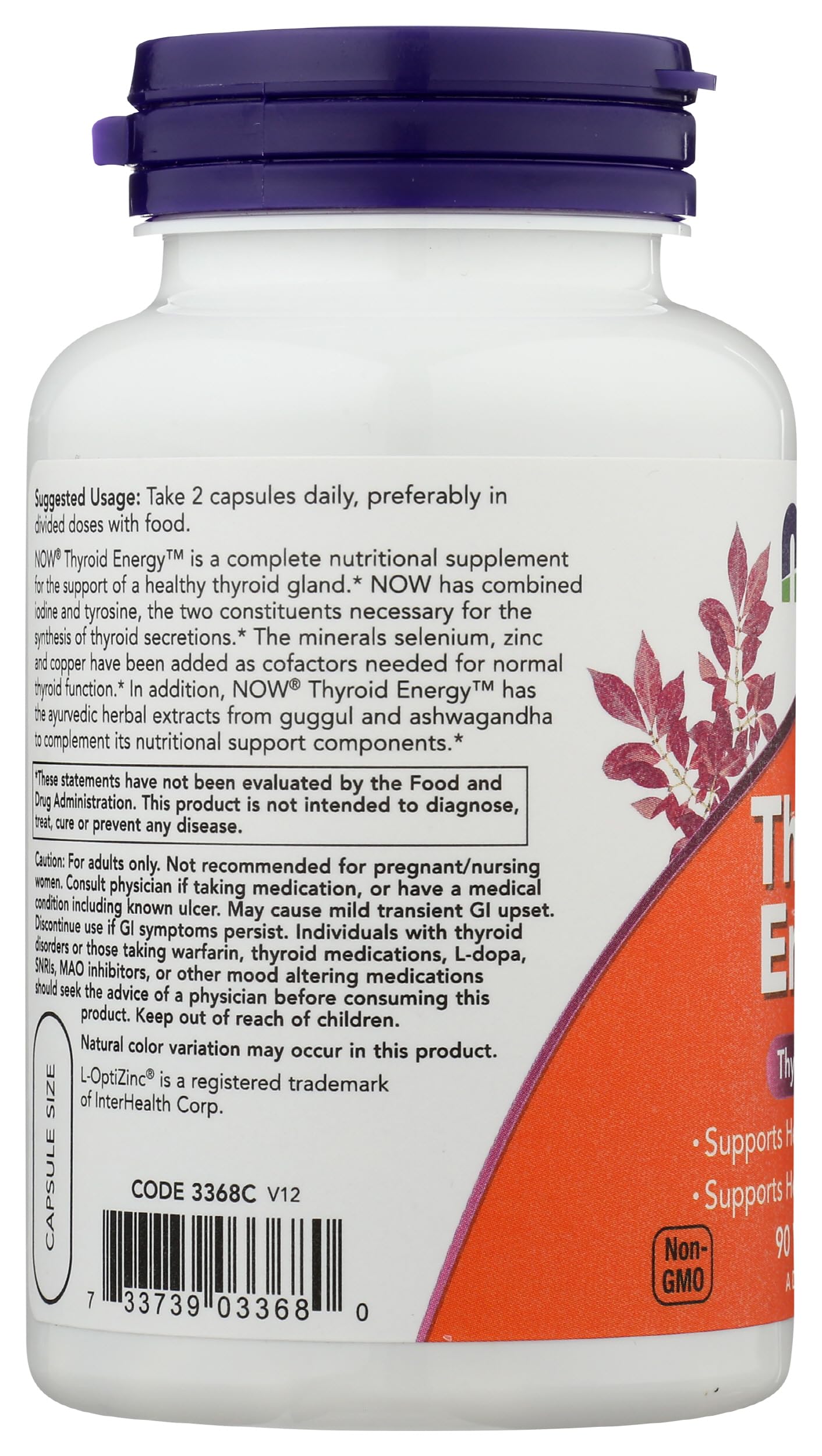 Now Foods Thyroid Energy, 90 CT