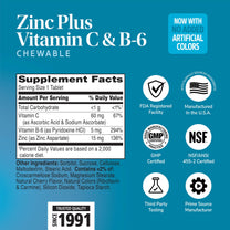 21st Century Zinc Chewable Withc & B6 - Cherry, 90 Count