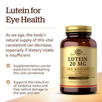 Solgar Lutein 20 mg, 60 Softgels - Contains FloraGLO Lutein - Non-GMO