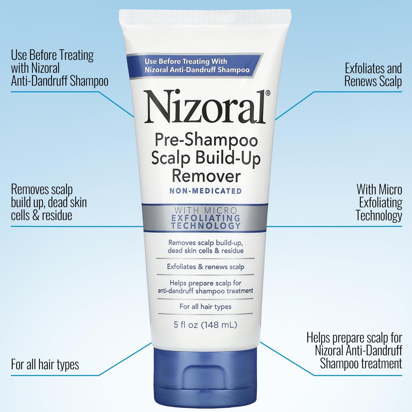 Nizoral Pre-Shampoo Scalp Build-Up Remover, 5 oz
