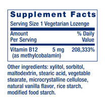 Life Extension Vitamin B12 Methylcobalamin, Nerve Health Supplement, Cognitive Support, Energy Vitamin, methylcobalamin B12, 5 mg, Quick-Dissolving, Gluten-Free, Non-GMO, Vegetarian, 60 lozenges