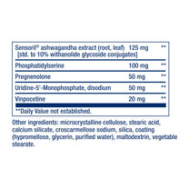 Life Extension Cognitex® Elite Pregnenolone, sage, Blueberry, ashwagandha, phosphatidylserine, Advanced Formula, Attention, Focus, Memory, Gluten-Free, Non-GMO, Vegetarian, 60 Tablets