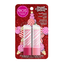 eos Holiday Lip Treatment Gift Set- Candy Cane Swirl Lip Scrub & 24H Moisture Super Balm, Limited-Edition Lip Care, Stocking Stuffers, 4-Pack