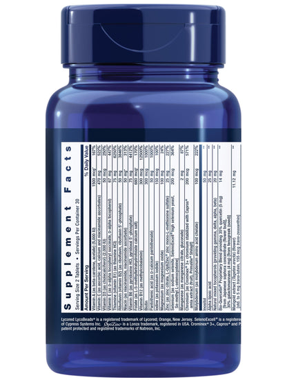 Life Extension Two-Per-Day Multivitamin – Daily Dose of Vitamins & Minerals for Men and Women - Complete Essential Vitamin Supplement for Energy, Health – Gluten-Free – Non-GMO – 60 Tablets
