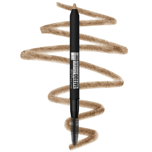 Maybelline TattooStudio Waterproof Eyebrow Pencil, Sharpenable, Longwear, Long Lasting, Pigmented Eyebrow Pencil for Defined Brows, Light Blonde, 1 Count