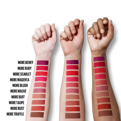 Maybelline Color Sensational Ultimatte Matte Lipstick, Non-Drying, Intense Color Pigment, More Berry, Warm Berry Purple, 1 Count