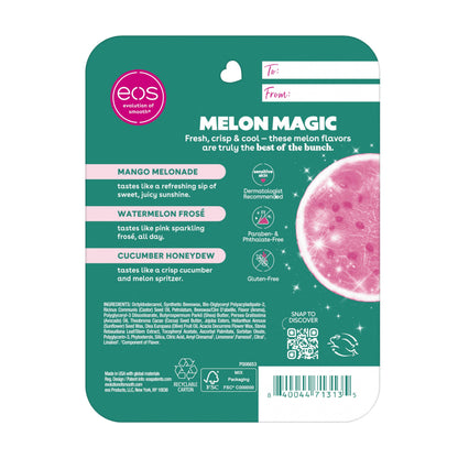 eos 24H Moisture Super Balm Minis- Melon Magic Variety, 0.169 fl oz, 3-Pack