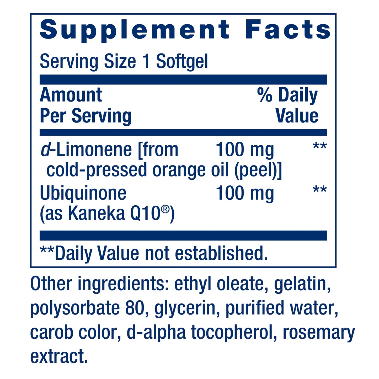 Life Extension CoQ10 (Ubiquinone) with d-Limonene – Heart Health, Fight General Fatigue, Better Absorption – Gluten-Free, Non-GMO – 60 Softgels