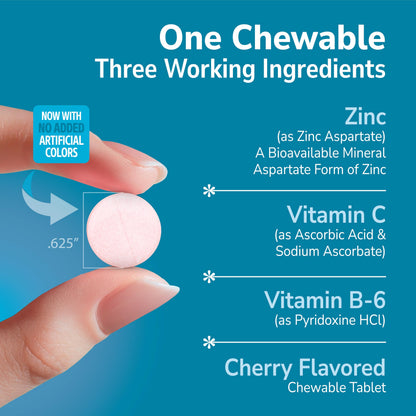 21st Century Zinc Chewable Withc & B6 - Cherry, 90 Count