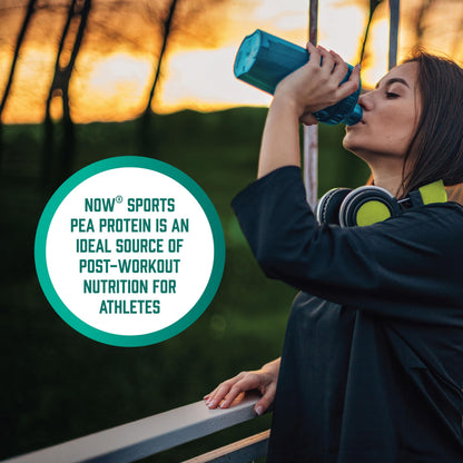 NOW Foods Sports Nutrition, Pea Protein 24 g, Easily Digested, Creamy Chocolate Powder, 2-Pound