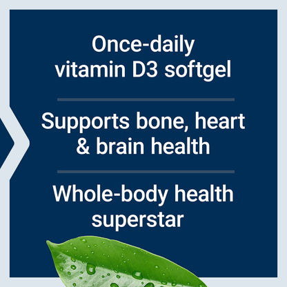 Life Extension Vitamin D3 125 Mcg (5000 Iu) – Promotes Bone Health, Brain Health and Immune Function – Non-GMO – Gluten-Free – Two Pack – 2 x 60 Softgels