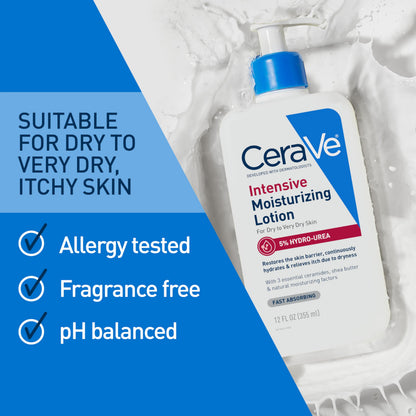CeraVe Intensive Moisturizing Lotion, Shea Butter Body Lotion, 8oz