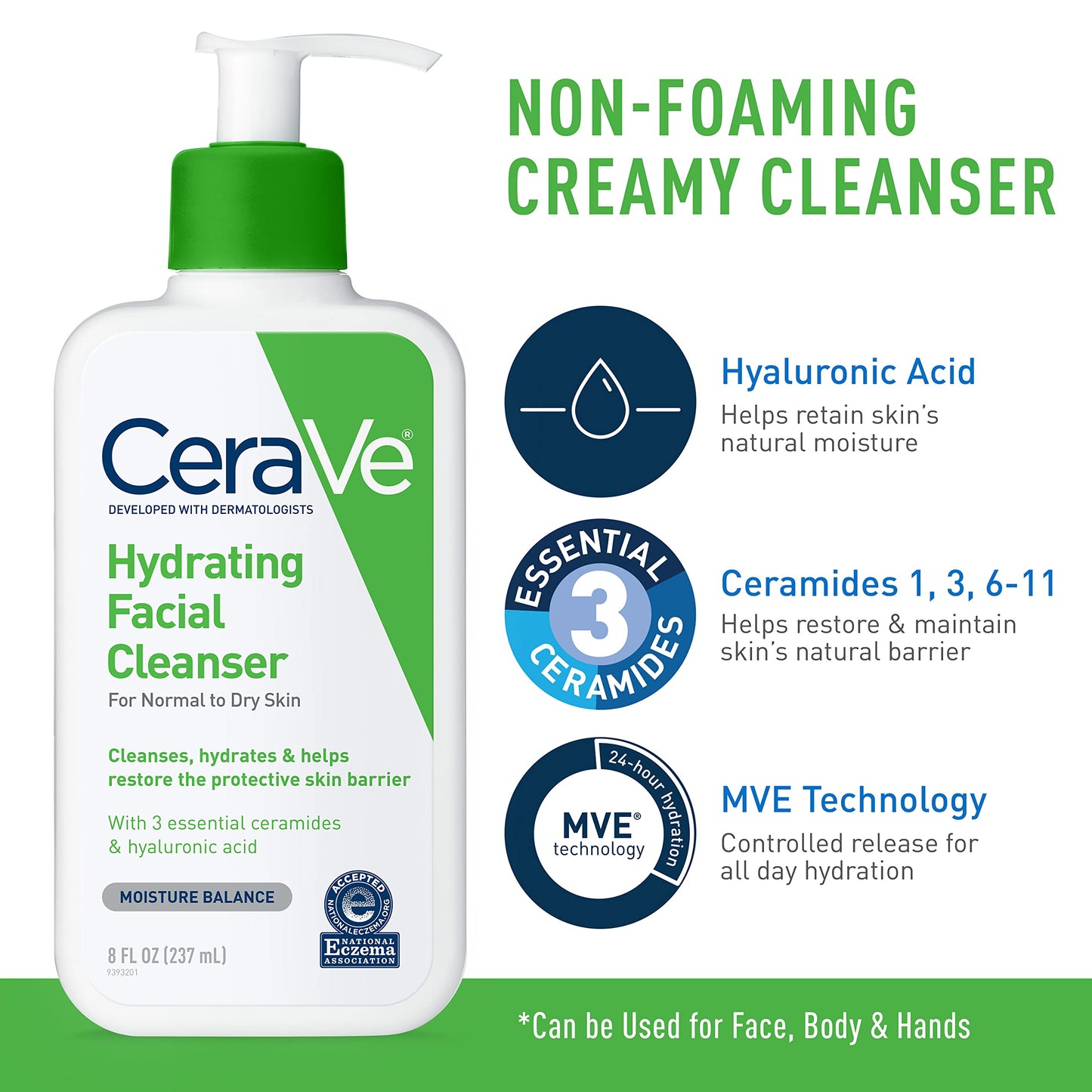 CeraVe Skin Care Set, Moisturizing Cream & Hydrating Facial Cleanser